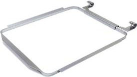 SSI Schäfer Winkelring für Mülltonnen 80 l aus verzinktem Stahl, B: 38 cm, T: 46,3 cm, H: 4,5 cm - Bild 1