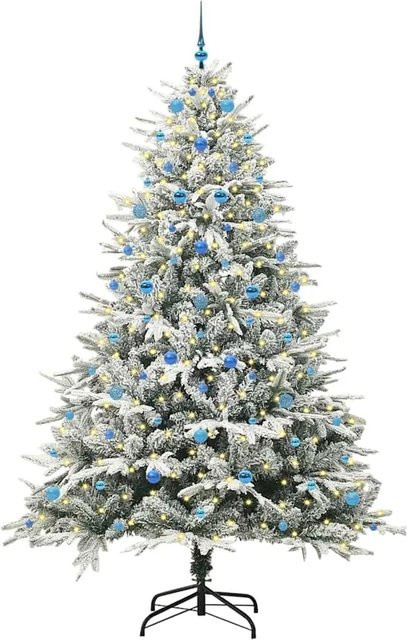 vidaXL Künstlicher Weihnachtsbaum mit Kugelset in Grün, Höhe: 55 cm - Bild 1