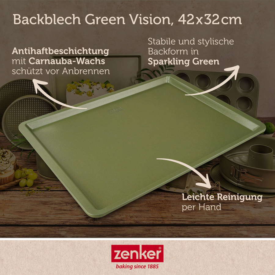 Zenker Backblech Green Vision, rechteckig, Farbe: Green, B: 42 cm - Bild 3
