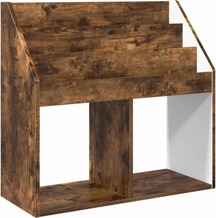 vidaXL Kinderregal in Geräucherte Eiche, Modernes Standregal aus Holzwerkstoff, Braun, B/T/H: 72,5 x 29,5 x 69 cm