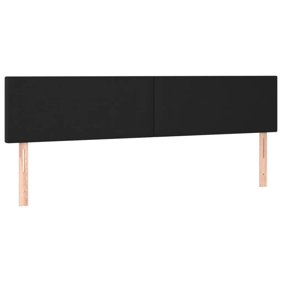 2er-Set vidaXL Kopfteile aus Kunstleder in Schwarz, B/H: 90 x 78/88 cm - Bild 2