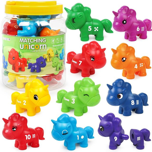 Montessori Buchstaben & Zahlen Zuordnungsspielzeug, Sortiersensorikset, ab 3 Jahre - Bild 1