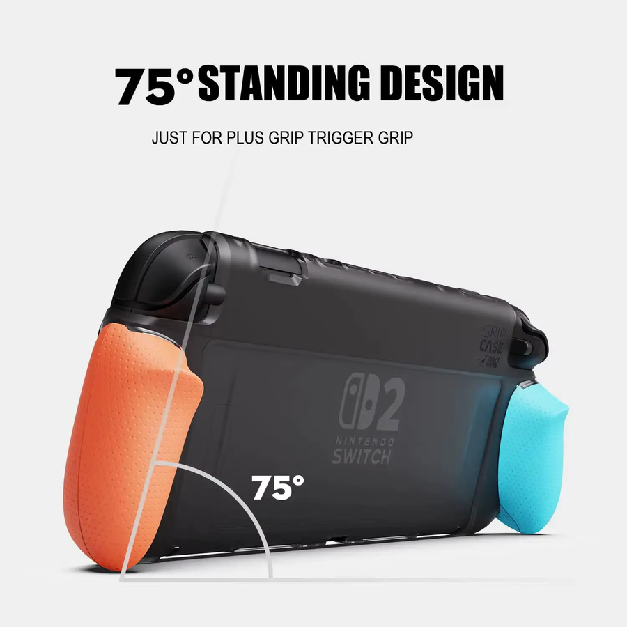 Skull & Co. GripCase Savage Raven Schutzhülle für Nintendo Switch 2 mit austauschbarem ergonomischem Griff in Schwarz - Bild 1