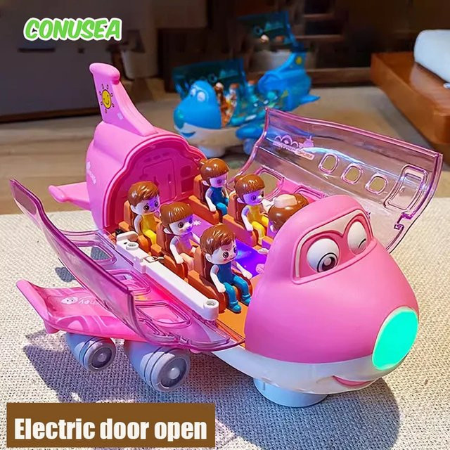 CONUSEA Elektrisches Flugzeug Modell, Musik Simulation, Rosa / Pink - Bild 1