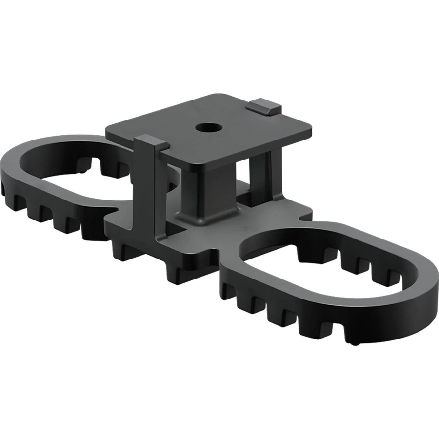 Karle & Rubner Terraflex Pro N9 Terrassenlager für Dielen mit Nut 4,2-9,2 mm aus Kunststoff in Schwarz inklusive Bohrschrauben aus Edelstahl 120 Stück - Bild 2