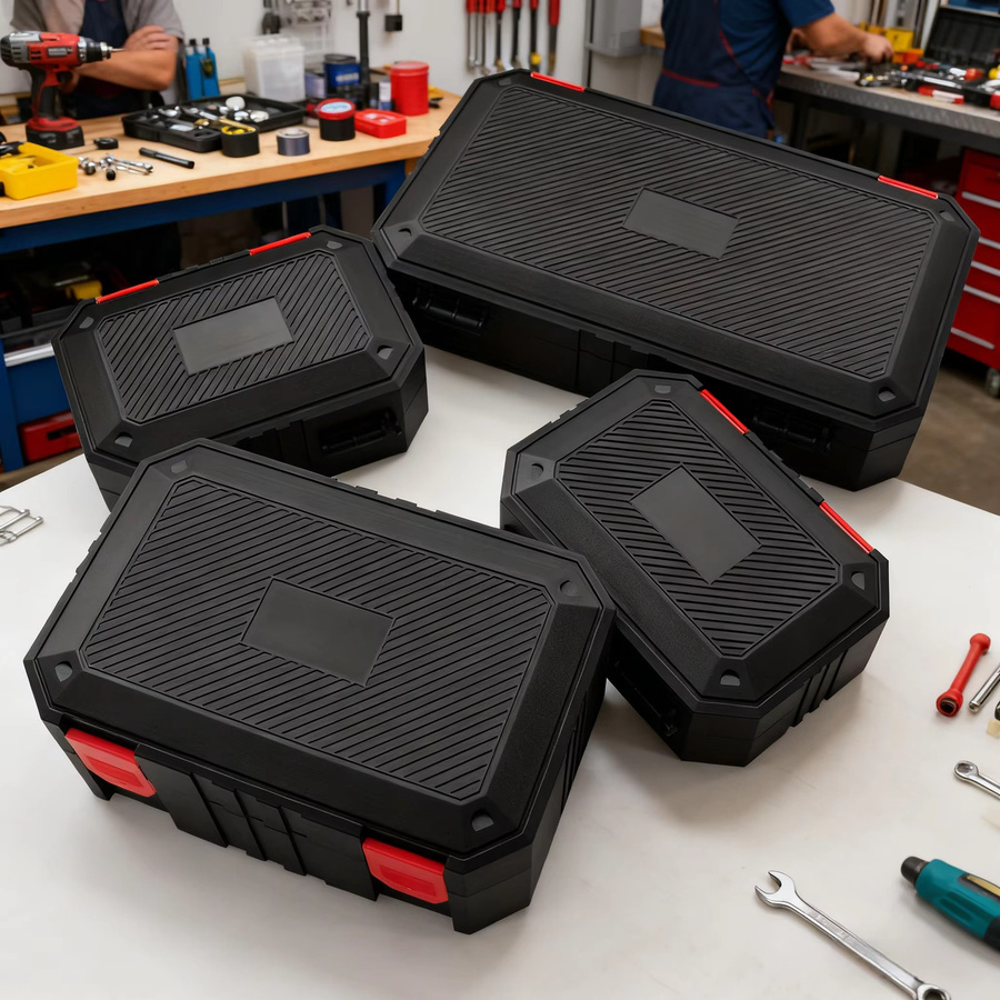 Mehrzweck-Organizer aus Kunststoff in Schwarz für Werkzeuge, Hardware und Elektronik-Zubehör - Bild 4