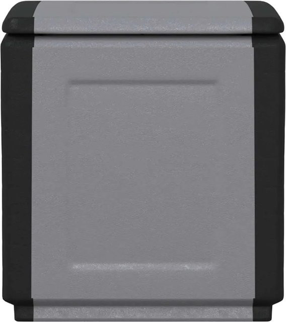 Furnicato Garten-Aufbewahrungsbox aus Polypropylen in Dunkelgrau und Schwarz, Volumen: 130 l, B/T/H: 54 x 53 x 57 cm - Bild 1