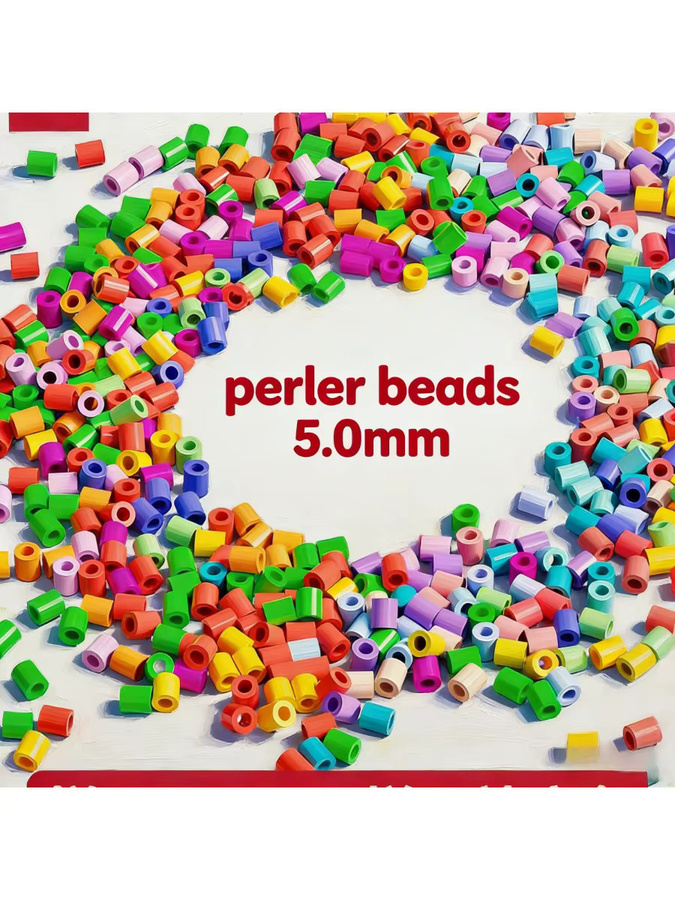 JSXuan Hama Perlen, Nachfüllpack, 36 Farben, 500 Stück/Farbe, Bunt / Mehrfarbig - Bild 5