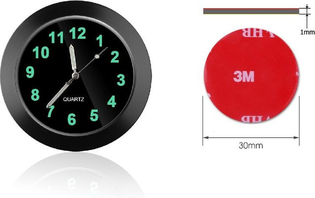 YJMP Autouhr, Digitaluhr, Quarz, schwarz, Unisex - Bild 1