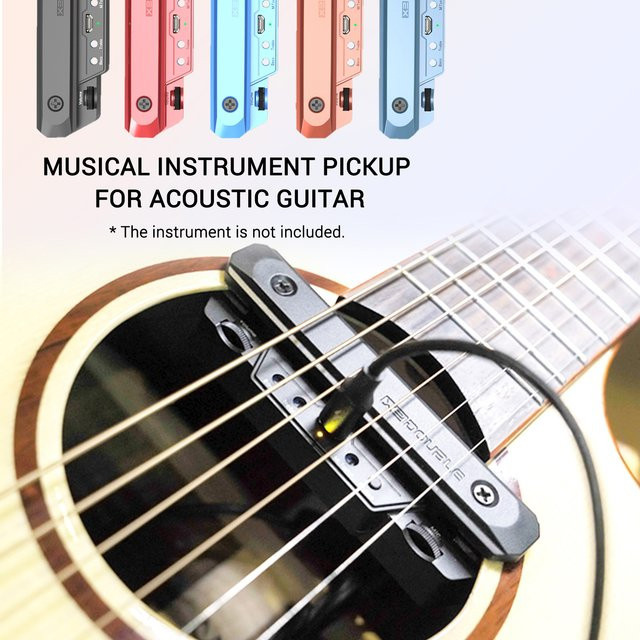 Tone Control Musical DOUBLE X0 Schallloch-Tonabnehmer für Akustikgitarren mit Lautstärkeregelung in Schwarz - Bild 1
