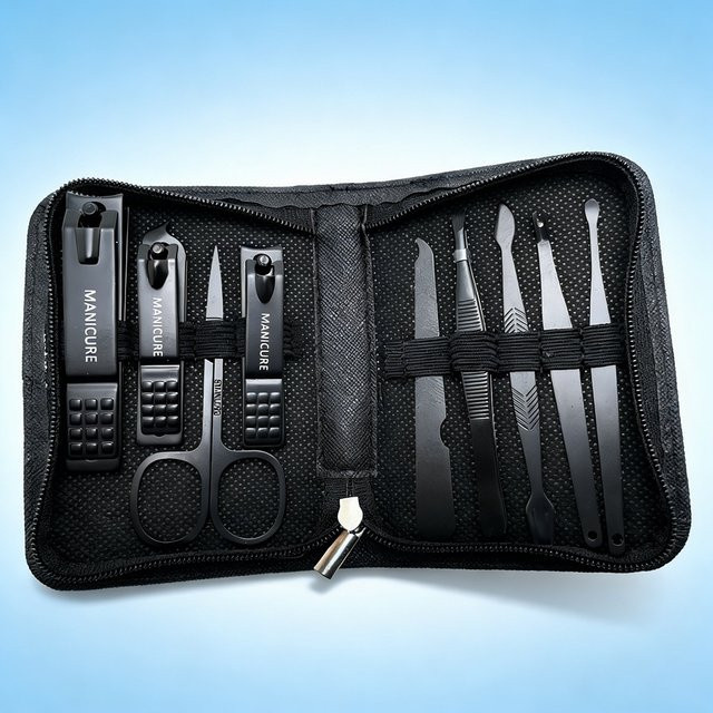 Ouriner Maniküre-Set aus Edelstahl, 6-teilig, Unisex - Bild 1