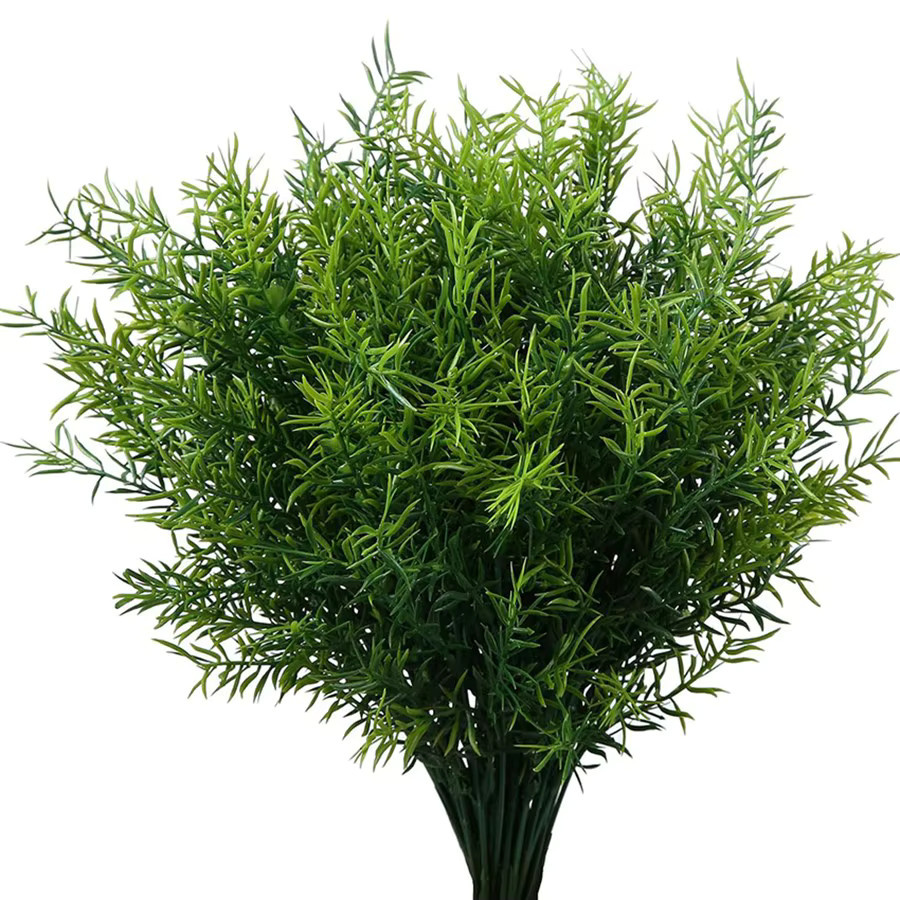 ZQCY Künstliches Gras aus Kunststoff in Grün für Garten, Hof und Hochzeit als Dekorations-Set (3 oder 6 Stück) - Bild 3