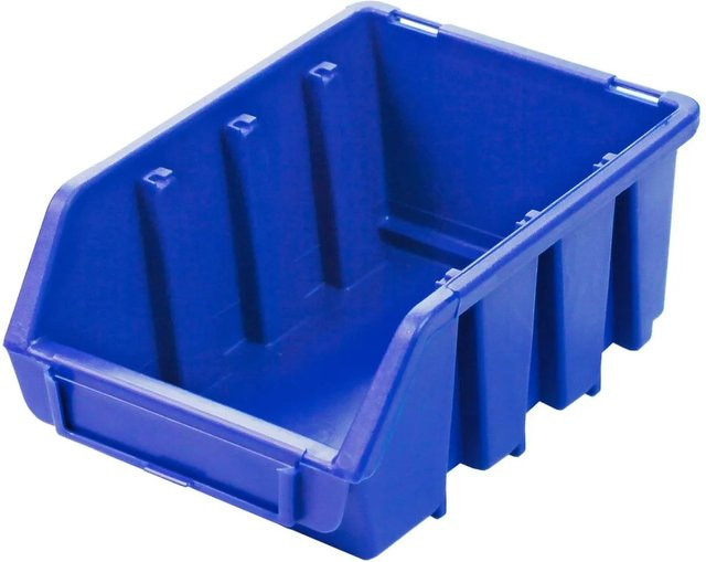 PROREGAL Sichtlagerbox aus Polypropylen in Blau, B/T/H: 11,6 x 7,5 x 16,1 cm - Bild 1