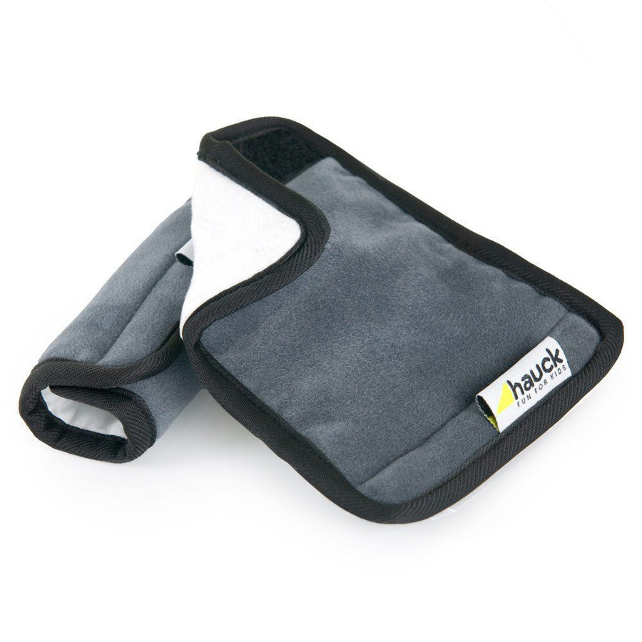 Hauck Gurtpolster Smoothe Me 2er Pack Grau aus Baumwolle - Bild 2