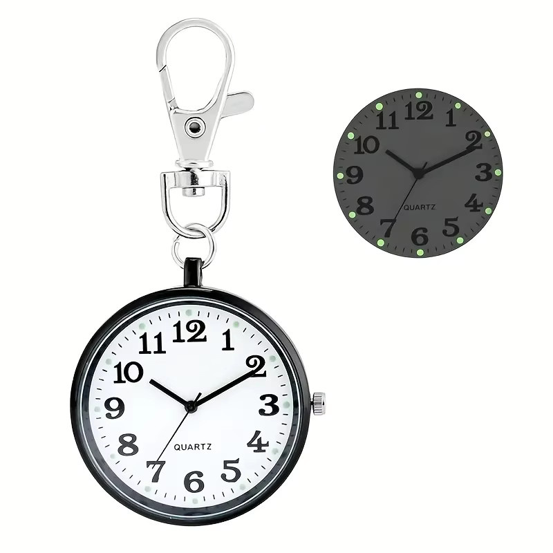 WoMaGe Taschenuhr, Quarz, black silver, Unisex, Vintage - Bild 4