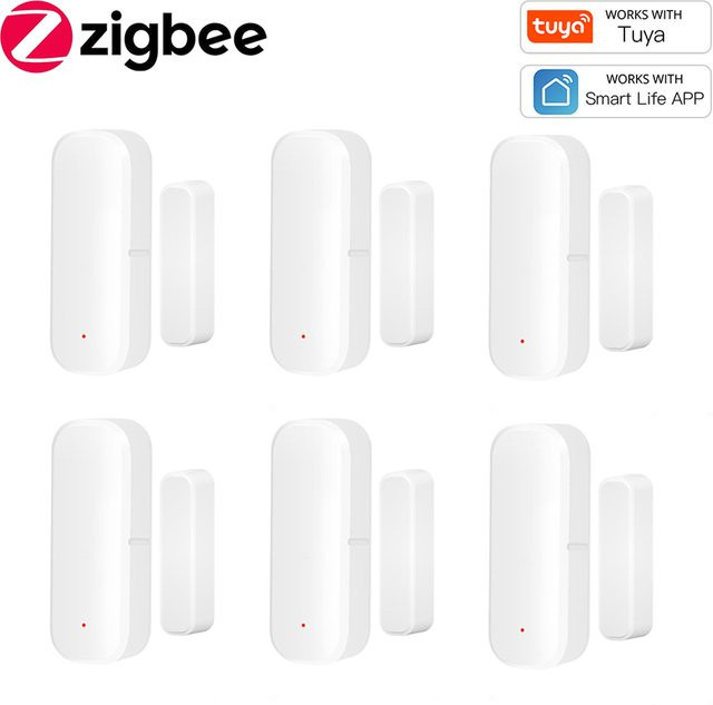 Coolo Zigbee Türsensor und Fensterkontaktsensor in Weiß für Tuya Smart Life und Smart Home Sicherheitsschutz - Bild 1