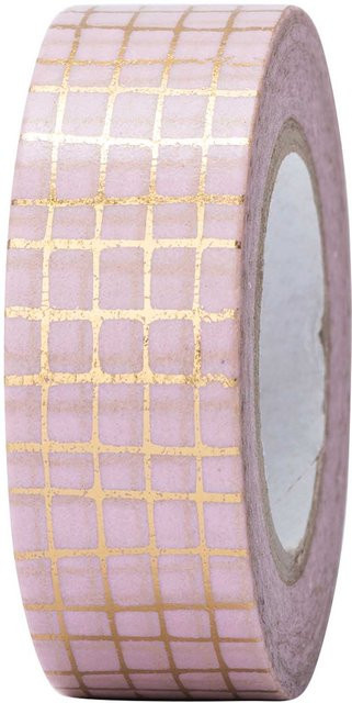 Rico Design Washi Tape Paper Poetry Gitter Gold 15 mm x 10 m mit Hot Foil Effekt - Bild 1