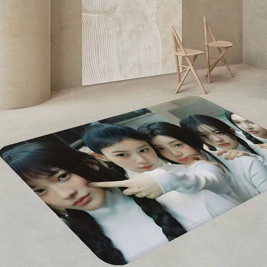 Potdemiel I-Illit Kpop Fußmatte, rutschfest und wasserabsorbierend, gestreift, Mehrfarbig, B/T: 60 x 40 cm - Bild 2