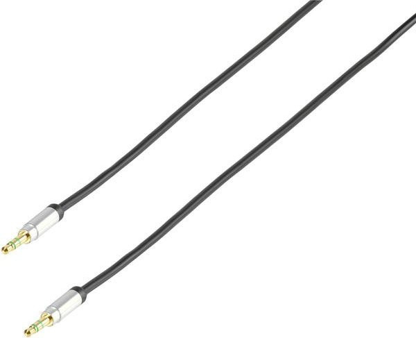 Vivanco Stereo Klinkenverbindung mit 3,5 mm Jack in Schwarz, Länge: 1,2 m - Bild 1
