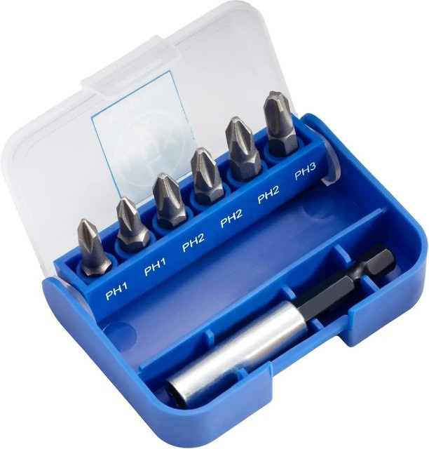 LUX-TOOLS Standard Bitbox PH 7-teilig in Blau - Bild 1