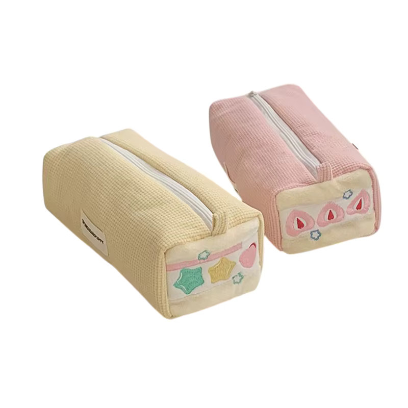 AyS Besticktes Erdbeer-Federmäppchen als multifunktionale Stiftebox und Make-up-Tasche - Bild 2