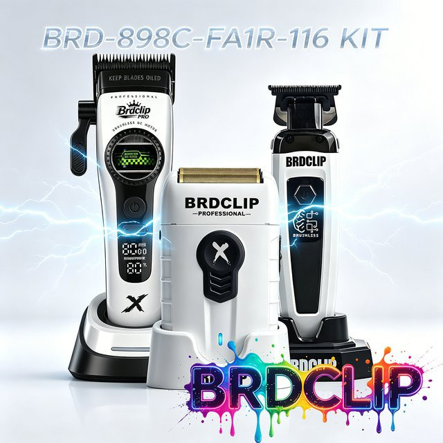 BRDCLIP Haarschneider Set für Herren mit DLC-Klinge - Bild 1