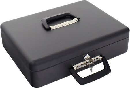 Rottner Tresor Zählkassette London aus Stahl in Schwarz, B: 37 cm, H: 11 cm, T: 4 cm - Bild 1