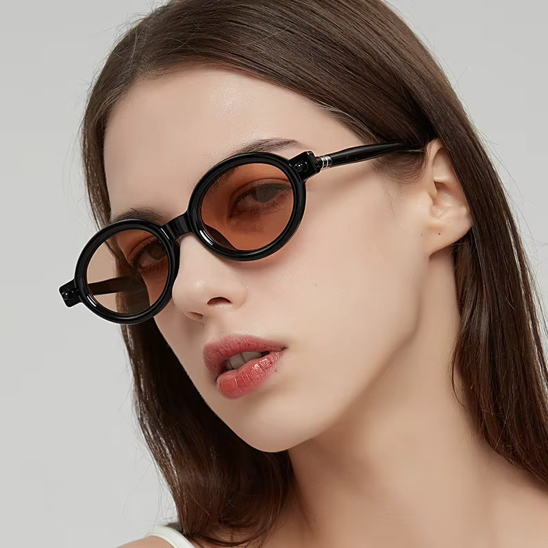 Samjune Sonnenbrille, oval, Vollrand, Kunststoff, unisex, gelb - Bild 3