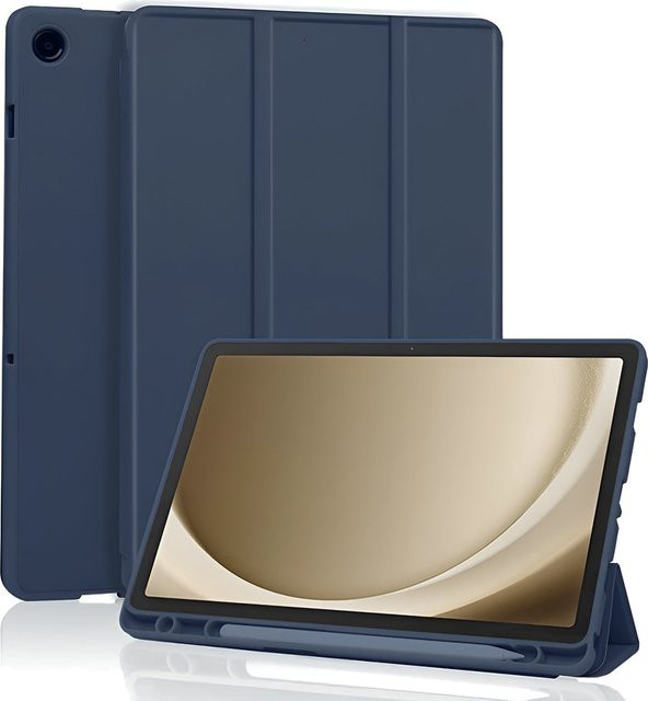 Techsuit Flex Trifold Schutzhülle für Samsung Galaxy Tab A11+ / Tab A9+ in Marineblau - Bild 1