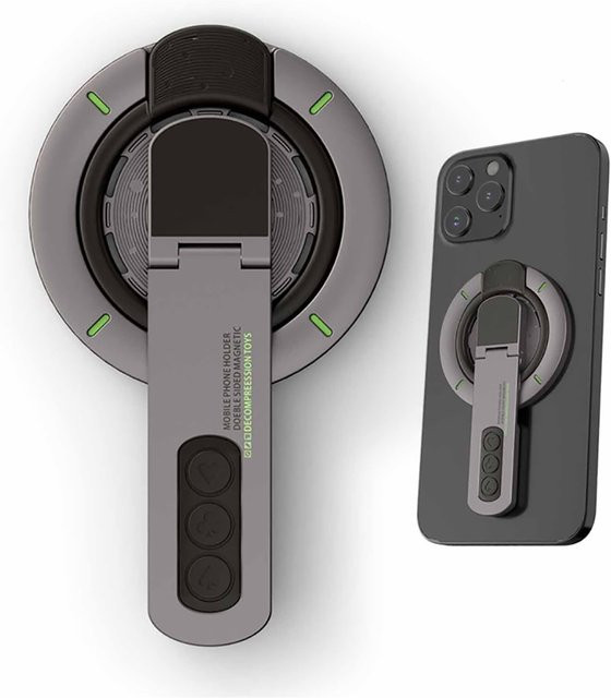 Magnetischer 360 Grad rotierender Desktop-Ständer für Smartphones in Schwarz - Bild 1