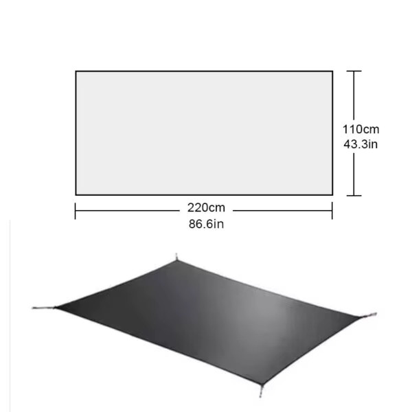 FLAME'S CREED Nylon-Fußabdruckmatte in Schwarz, B/T: 205 x 80/100 cm und 220 x 110 cm - Bild 4