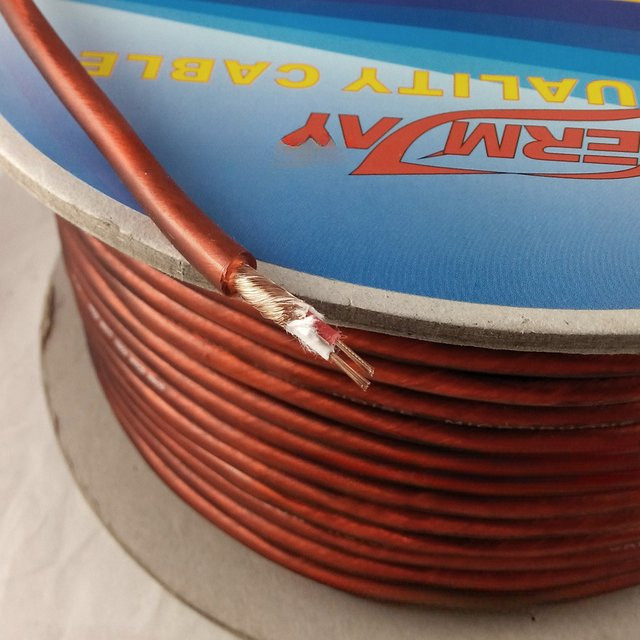 Braunes Mikrofonkabel aus reinem Kupfer mit Dual-Core für Karaoke und Mischpulte - Bild 1
