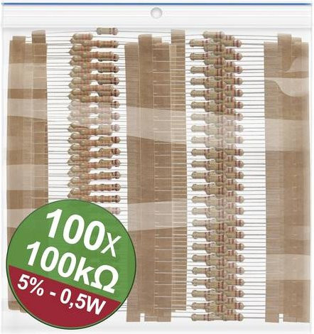 Quadrios 22P123 Kohleschicht-Widerstand Sortiment, axial bedrahtet, 0.5W, 5%, multicolor - Bild 1