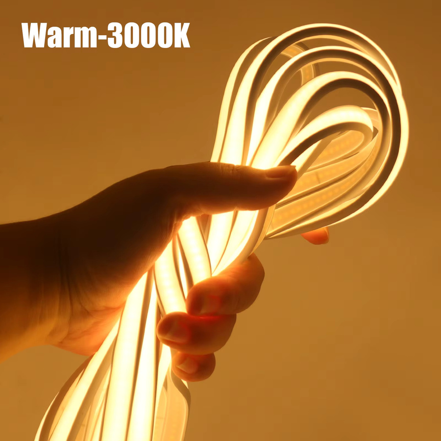 HEGEHE COB Neonlicht LED Dekorationslampe IP65 Wasserdicht, DC 5V USB, Zuschneidbar, Farbe: Weiß, Breite: 2,5 cm - Bild 2