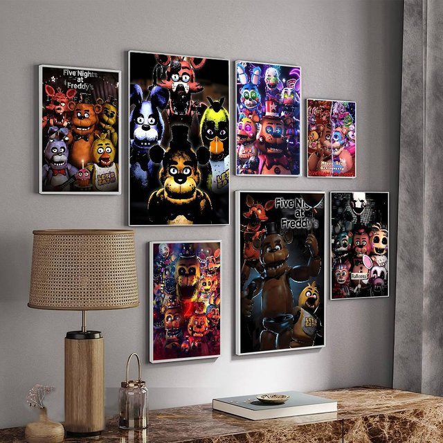 Potdemiel FNAF Film DIY Sticky Poster Wasserdichte Papier Aufkleber Multicolor - Bild 1
