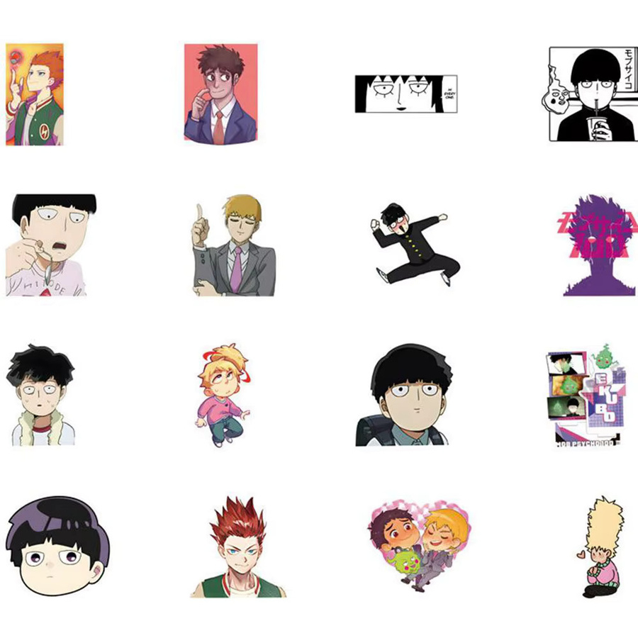 Bandai Mob Psycho 100 Anime-Aufkleber, bunt, 1-teiliges Set - Bild 3