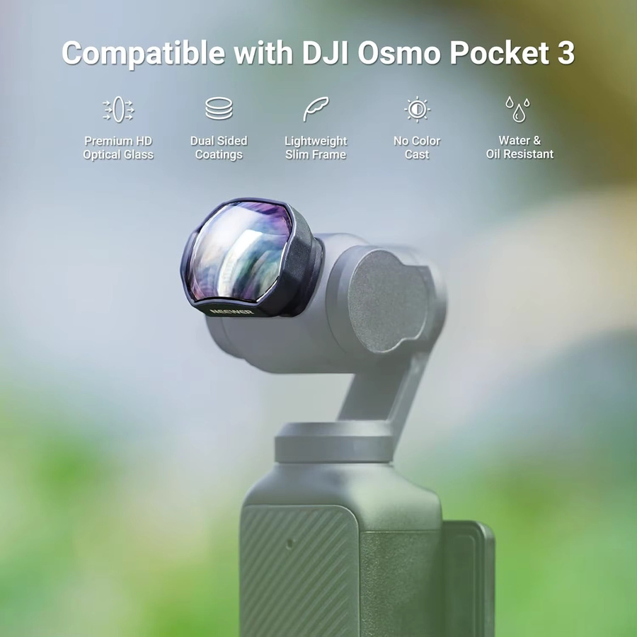 NEEWER Telekonverter HD-Magnetlinsenaufsatz aus optischem Glas für DJI Osmo Pocket 3, Schwarz - Bild 2