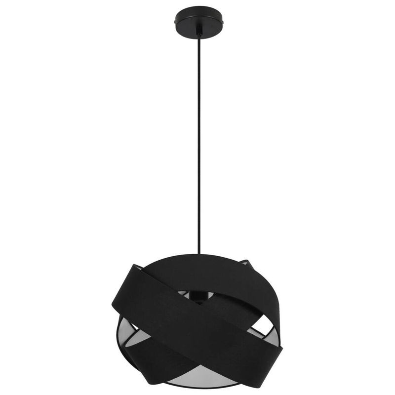 Pocoline Pendelleuchte Amumu in Schwarz aus Metall mit E27 Fassung, Höhe: 120 cm, Durchmesser: 38 cm - Bild 2