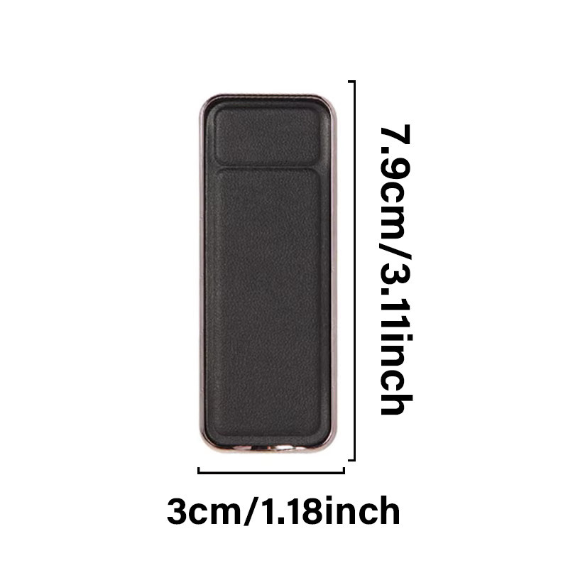 Push-Pull-Fingerring-Handyhalter mit Kleberückseite und verstellbarem Tischständer in Schwarz für iPhone, Samsung und Huawei - Bild 6
