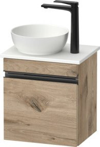 Duravit Sivida Wandhängender Konsolen-Waschtischunterschrank mit Tür in Ei Marmor, B/H/T: 40 x 32,5 x 44 cm - Bild 1
