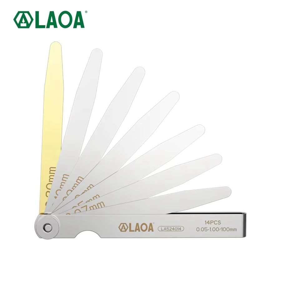 LAOA Fühlerlehre metrisches Dickenmessgerät-Set in Silber, Messbereich 0,02–1 mm für Blechlehre, Ventile und Zündkerzenlücken - Bild 2