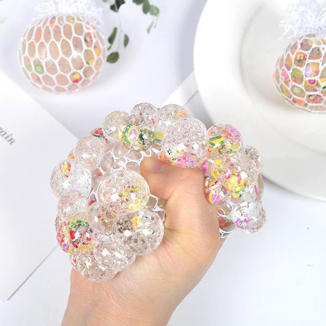 Fruchtsaft-Quetschball Squishy Ball 3D, Stressabbau Sensorisches Spielzeug, White - Bild 1