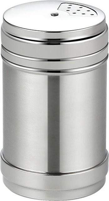 CosyHome Gewürzglas aus Edelstahl mit Mehrloch-Funktion, Farbe: Weiß/Silber - Bild 1