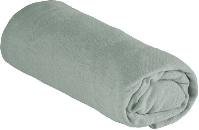 Sensation Spannbetttuch aus Jersey in Grün mit Oeko-Tex Standard 100 - Bild 1