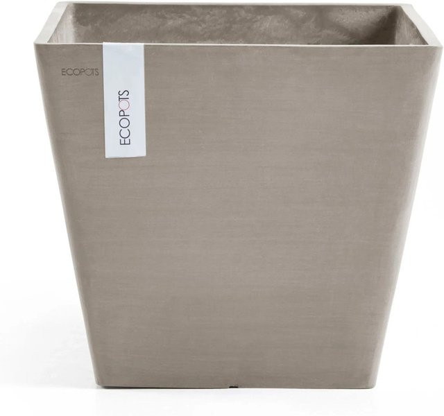 Ecopots Pflanztopf Rotterdam quadratisch braungrau Durchmesser: 30 cm - Bild 1