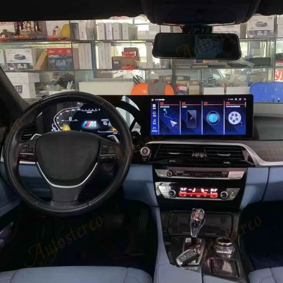 ZWNAV Dual Screen Multimedia Player mit Android 14 und CarPlay für BMW 5er M5 F10 F11 F18 CIC NBT, 25 Zoll, Schwarz mit GPS Navigation - Bild 3