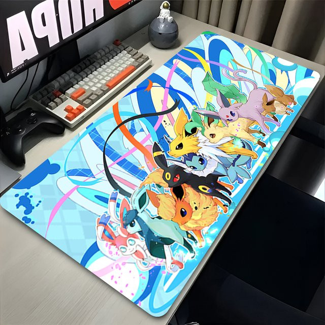 Potdemiel Gaming Mauspad XXL mit buntem Japan Anime Design für PC und Laptop, Mehrfarbig - Bild 1