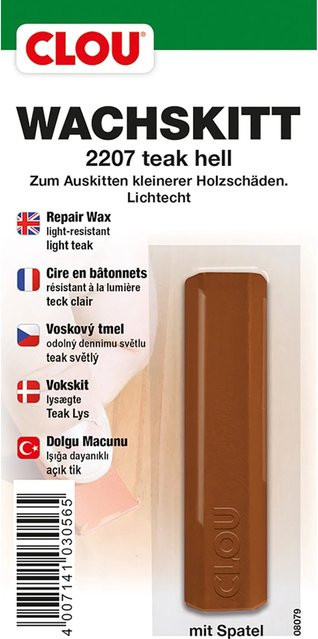 Clou Wachskitt Teak Hell Braun - Bild 1