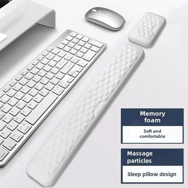 VORTNGLE Ergonomische Maus-Tastatur-Handgelenkstütze aus Memory-Schaum für Gaming-Computer und Laptop - Bild 1