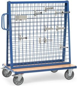 Fetra Werkstückwagen 1301 in Blau mit TPE-Reifen und 600kg Tragkraft - Bild 1